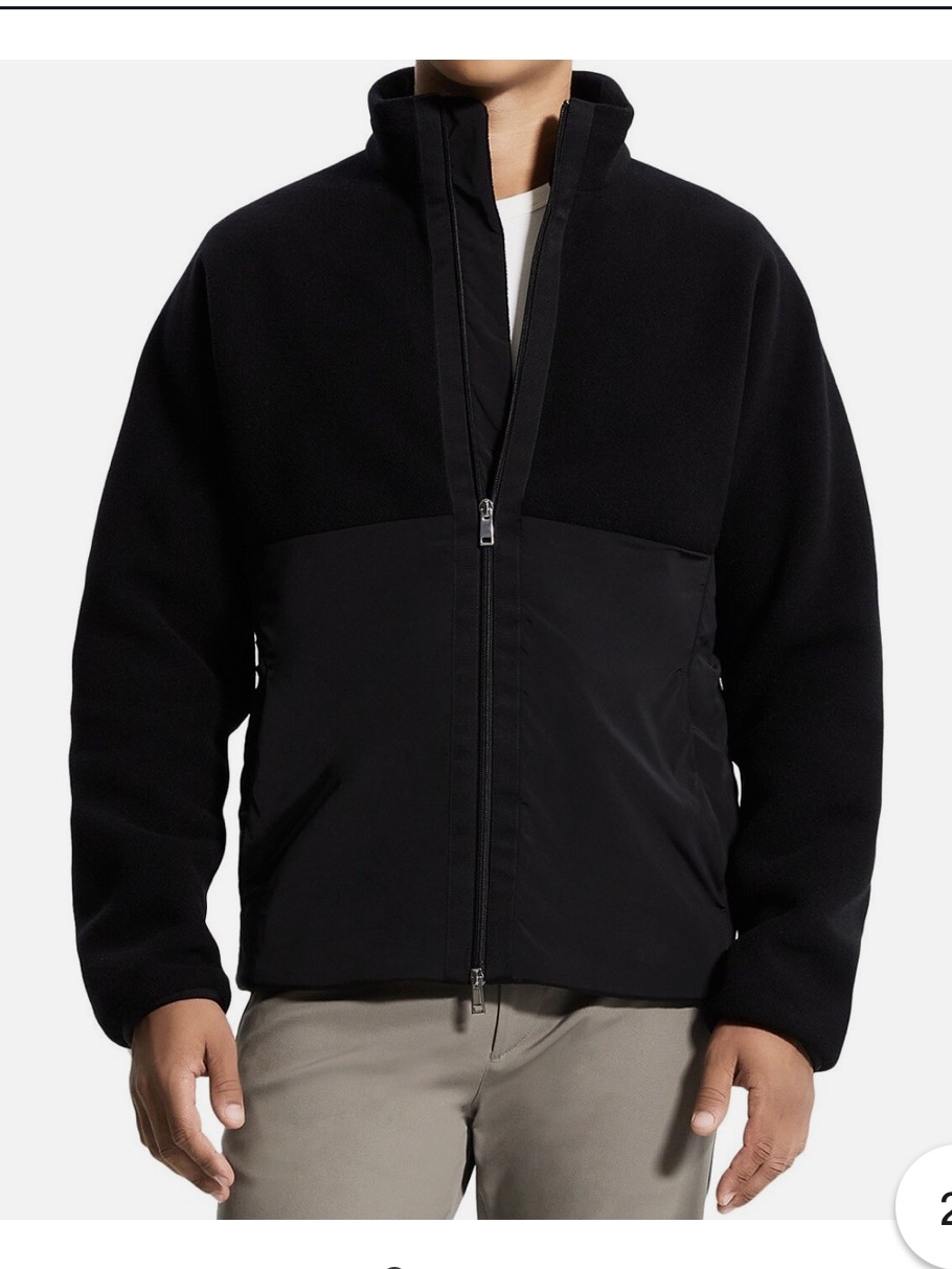 Theory Mens Grady Nello Fleece Jacket